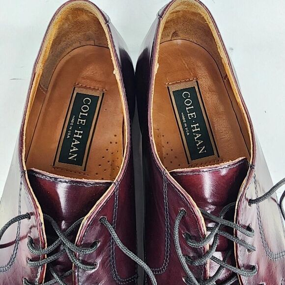 Cole Haan Caldwell Oxford Shoes US 9.5 D Red Wood Derby Brogue Cap Toe Shoe main image 10
